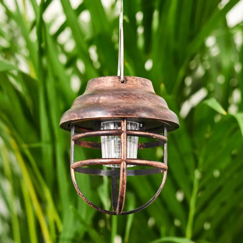 Luminaires Rustiques-hofstein lampe solaire Hangzhou LED Rouille, Transparent, 1 lumière