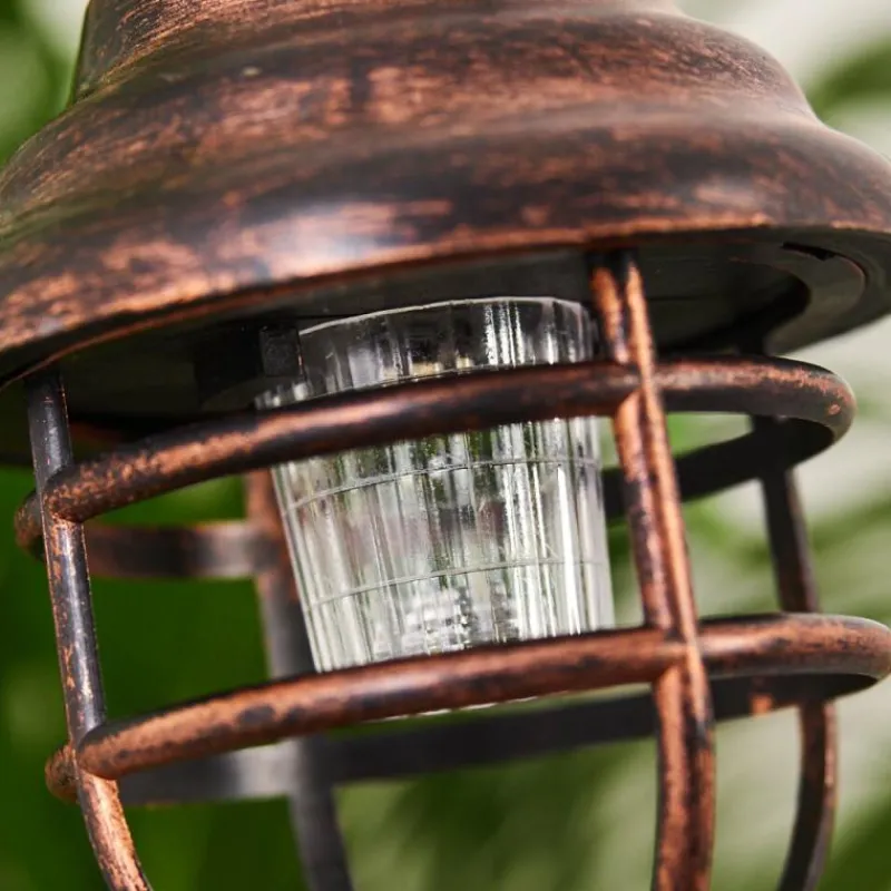 Luminaires Rustiques-hofstein lampe solaire Hangzhou LED Rouille, Transparent, 1 lumière