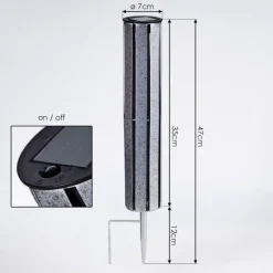 hofstein lampe solaire Hankinson LED Argenté, 1 lumière