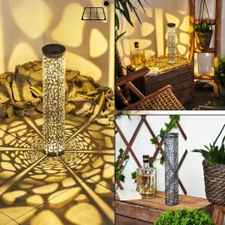 hofstein lampe solaire Hankinson LED Noir, Argenté, 1 lumière