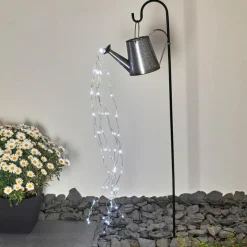 Lampes Vintages & Rétros-hofstein lampe solaire Isernia LED Noir, 80 lumières