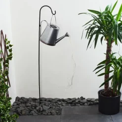 hofstein lampe solaire Isernia LED Rouille, Argenté, 80 lumières