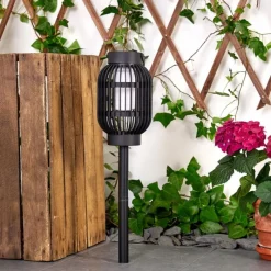 hofstein lampe solaire Joinville LED Noir, 1 lumière