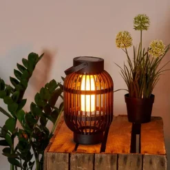 hofstein lampe solaire Joinville LED Noir, 1 lumière