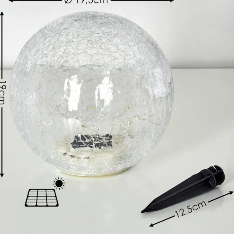 Lampes À Boules-hofstein lampe solaire Jurmala LED Clair, 1 lumière