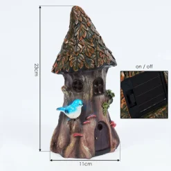 Luminaires Rustiques-hofstein lampe solaire Katiao LED Bleu, Brun, Orange, 1 lumière