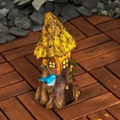 Luminaires Rustiques-hofstein lampe solaire Katiao LED Bleu, Brun, Orange, 1 lumière