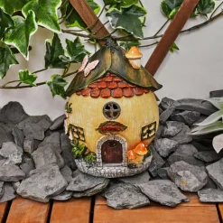 Luminaires Rustiques-hofstein lampe solaire Katiao LED Brun, Gris, Orange, Rose, Rouge, 1 lumière