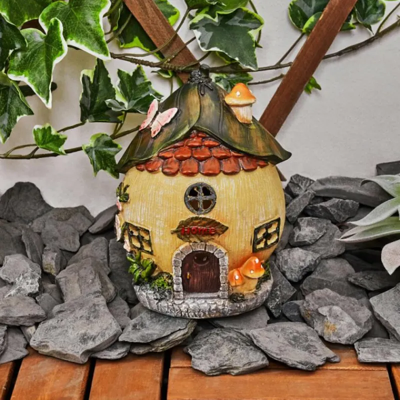 Luminaires Rustiques-hofstein lampe solaire Katiao LED Brun, Gris, Orange, Rose, Rouge, 1 lumière