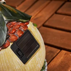 Luminaires Rustiques-hofstein lampe solaire Katiao LED Brun, Gris, Orange, Rose, Rouge, 1 lumière