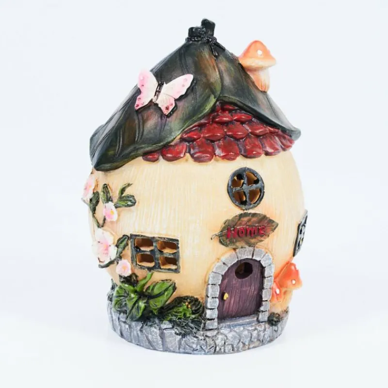 Luminaires Rustiques-hofstein lampe solaire Katiao LED Brun, Gris, Orange, Rose, Rouge, 1 lumière