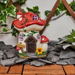 Luminaires Rustiques-hofstein lampe solaire Katiao LED Brun, Orange, Rose, Rouge, 1 lumière