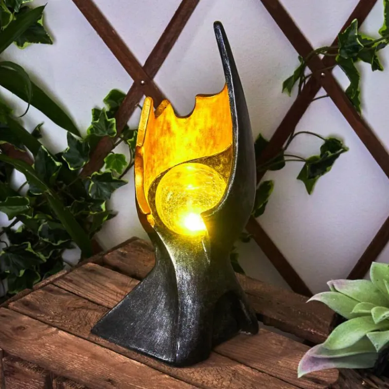 Lampes Dorées-hofstein lampe solaire Kolo LED Or, Gris, Noir, 1 lumière