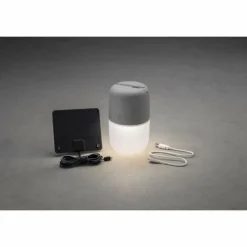 Luminaires Konstsmide lampe solaire Konstsmide Assisi LED Gris, 1 lumière