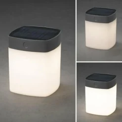 Luminaires Konstsmide lampe solaire Konstsmide Assisi LED Gris, 1 lumière
