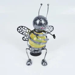 Luminaires Rustiques-hofstein lampe solaire Korro LED Noir, Argenté, 1 lumière