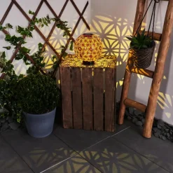 hofstein lampe solaire Leonard LED Rouge, Noir, 1 lumière