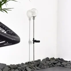 hofstein lampe solaire Liberec LED Argenté, 1 lumière, Changeur de couleurs