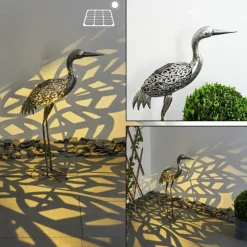 Luminaires Rustiques-hofstein lampe solaire Linduri LED Argenté, 1 lumière