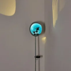 Luminaires Rustiques-hofstein lampe solaire Loano LED Bleu, Argenté, 1 lumière