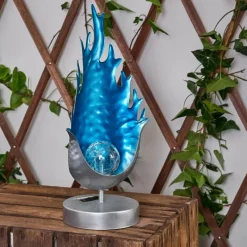 hofstein lampe solaire Londrina LED Bleu, Argenté, 1 lumière