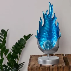 hofstein lampe solaire Londrina LED Bleu, Argenté, 1 lumière