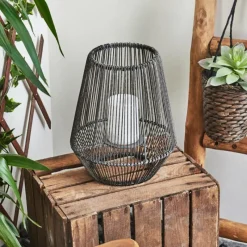 hofstein lampe solaire Mendola LED Gris, 1 lumière