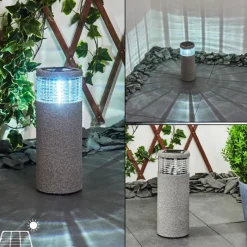 hofstein lampe solaire Mesabolo LED Gris, Noir, 1 lumière