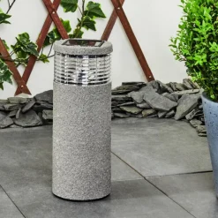 hofstein lampe solaire Mesabolo LED Gris, Noir, 1 lumière