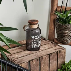 Suspension Verre Fumé-hofstein lampe solaire Moliitsi LED Brun, Fumée, 10 lumières