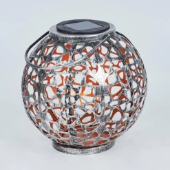 hofstein lampe solaire Moreland LED Cuivre, Noir, Argenté, 1 lumière