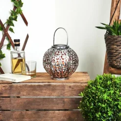 Lampes À Boules-hofstein lampe solaire Moreland LED Cuivre, Noir, Argenté, 1 lumière