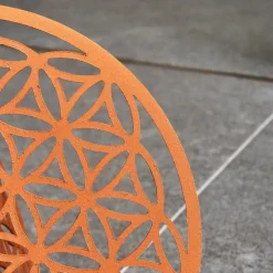 Luminaires Orientaux-hofstein lampe solaire Mésan LED Rouille, Noir, 1 lumière