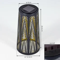 Luminaires Orientaux-hofstein lampe solaire Météo, 1 lumière