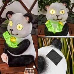 Luminaires Rustiques-hofstein lampe solaire Pandia LED Vert, Rose, Noir, Blanc, 2 lumières