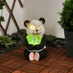 Luminaires Rustiques-hofstein lampe solaire Pandia LED Vert, Rose, Noir, Blanc, 2 lumières