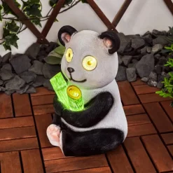 Luminaires Rustiques-hofstein lampe solaire Pandia LED Vert, Rose, Noir, Blanc, 2 lumières