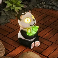 Luminaires Rustiques-hofstein lampe solaire Pandia LED Vert, Rose, Noir, Blanc, 2 lumières