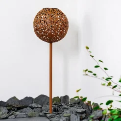 Lampes À Boules-hofstein lampe solaire Paradiski LED Rouille, 1 lumière