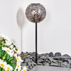 Luminaires Rustiques-hofstein lampe solaire Paradiski LED Noir, 1 lumière