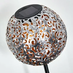 Luminaires Rustiques-hofstein lampe solaire Paradiski LED Noir, 1 lumière