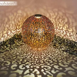 Luminaires Rustiques-hofstein lampe solaire Paradiski LED Cuivre, Argenté, 1 lumière