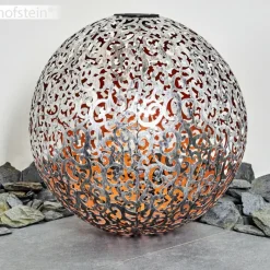 Luminaires Rustiques-hofstein lampe solaire Paradiski LED Cuivre, Argenté, 1 lumière