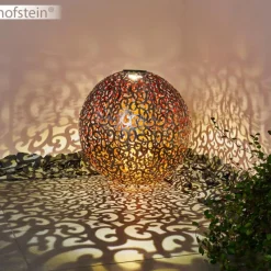 Luminaires Rustiques-hofstein lampe solaire Paradiski LED Cuivre, Argenté, 1 lumière