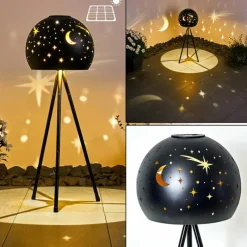 Lampes À Boules-hofstein lampe solaire Paralia LED Noir, 1 lumière