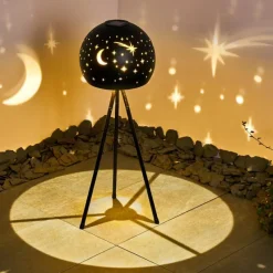 Lampes À Boules-hofstein lampe solaire Paralia LED Noir, 1 lumière