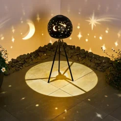 Lampes À Boules-hofstein lampe solaire Paralia LED Noir, 1 lumière