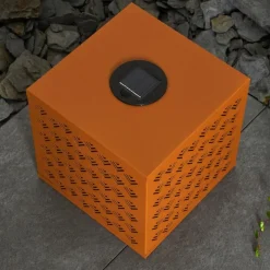 Luminaires Rustiques-hofstein lampe solaire Parikia LED Rouille, 1 lumière