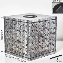 Luminaires Rustiques-hofstein lampe solaire Parikia LED Cuivre, Argenté, 1 lumière