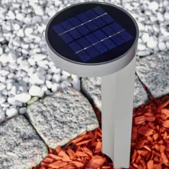 hofstein Lampe solaire Portmore LED Gris, 1 lumière